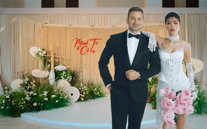 Khung cảnh đám cưới Minh Tú và chồng Tây trước giờ G Ảnh 2