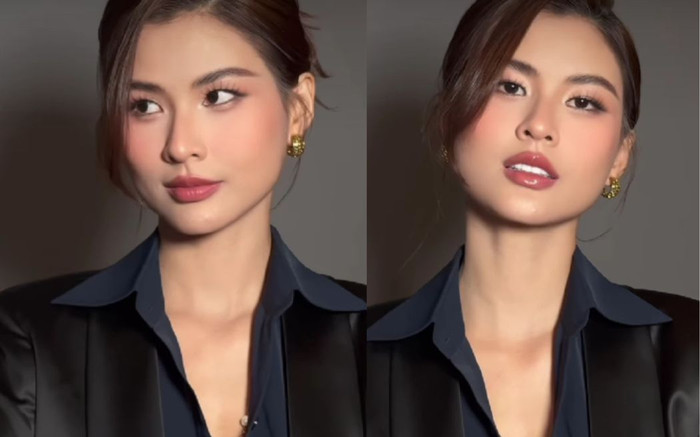 Nhan sắc 'cô dâu mới' Cao Thiên Trang trong đám cưới Minh Tú Ảnh 2