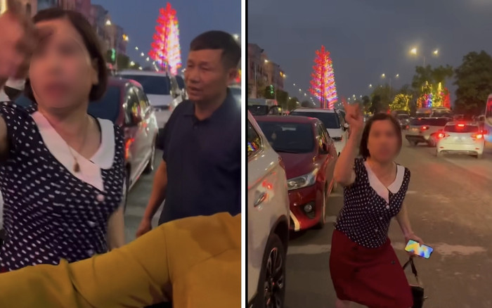 Tranh chấp chỗ đỗ xe, người phụ nữ hành hung nam thanh niên Ảnh 2