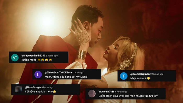 ... và MONO bên dưới MV của Double2T. 