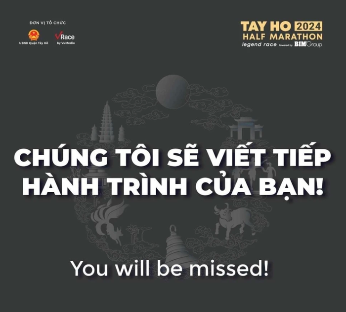 Fanpage giải chạy thông tin về trường hợp vận động viên tử vong.