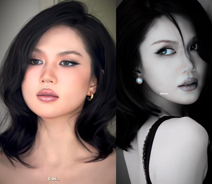 Ngọc Trinh để lộ nhan sắc khác lạ trong cùng một video.