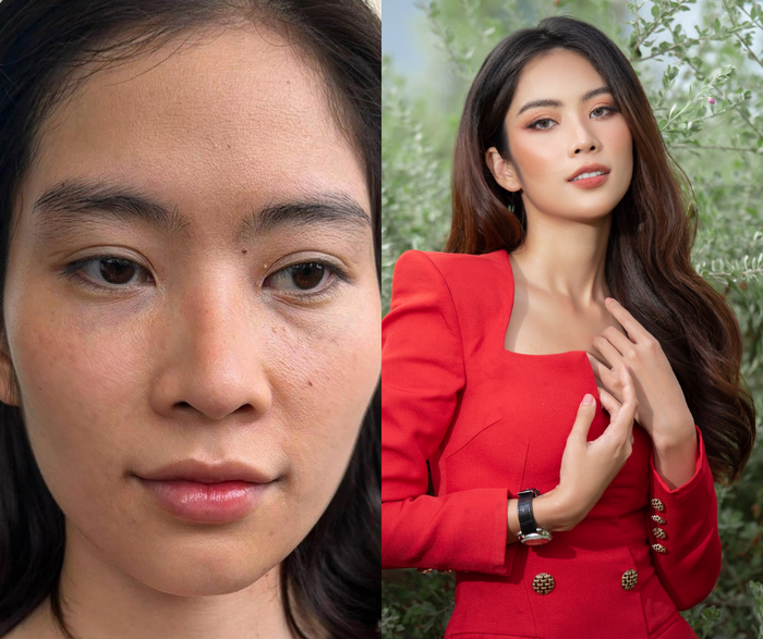 Mặt mộc của chị gái Nam Em khiến nhiều người bất ngờ.