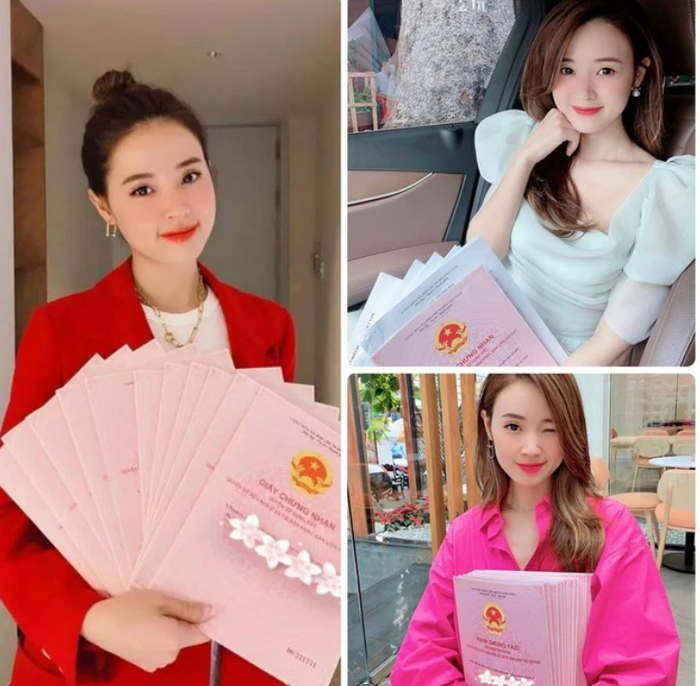 Cô từng cầm một sấp sổ đỏ khiến dân tình choáng váng.