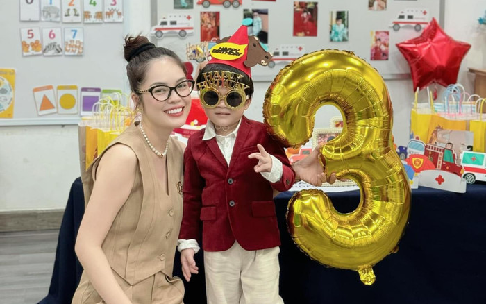 Dương Cẩm Lynh một mình tổ chức sinh nhật cho quý tử, chồng cũ vắng mặt Ảnh 2