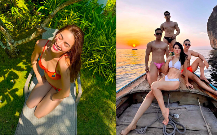 Chân dài Việt nóng bỏng ngày hè: Siêu mẫu Anh Thư ấn tượng nhất, khoe dáng cùng mẫu nam Ảnh 2