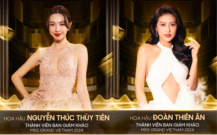 Khán giả tranh luận khi Thùy Tiên - Thiên Ân ngồi ghế giám khảo, chấm thi Miss Grand Vietnam 2024.