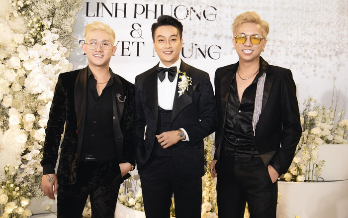 HKT hội ngộ trong đám cưới của TiTi, visual 'hack tuổi' của cả ba lộ rõ trước ống kính Ảnh 2