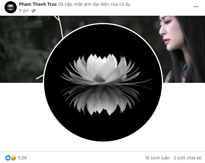 Diễn viên Thanh Trúc cập nhật hình ảnh hoa sen trắng, tưởng nhớ bà ngoại vừa qua đời.&nbsp;