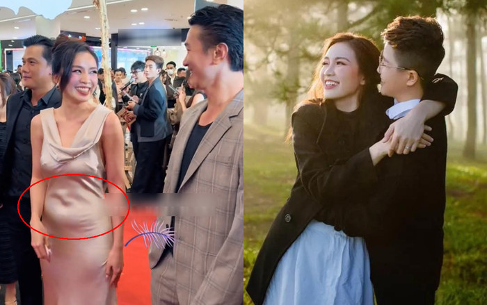 Nữ ca sĩ Việt vừa chia tay chồng chuyển giới để lộ bụng to bất thường khi mặc đầm lụa Ảnh 2