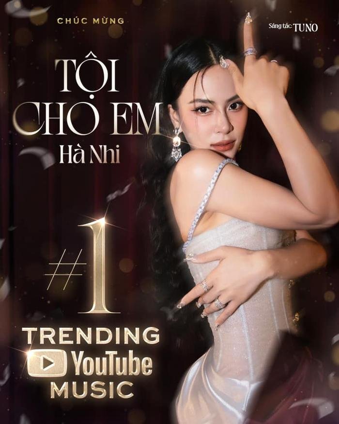 'Vượt mặt' SOOBIN, màn trình diễn 'Tội cho em' của Hà Nhi chính thức ẵm #1 Trending Youtube Ảnh 2