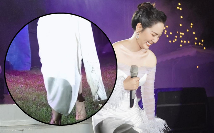 Trang phục đi diễn bị vấy bẩn, thái độ Phương Linh dành cho khán giả gây bất ngờ Ảnh 2