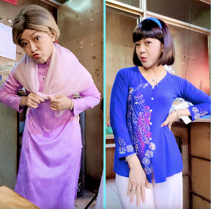 Nữ diễn viên không ngại hoá thân ở nhiều vị trí khác nhau. 