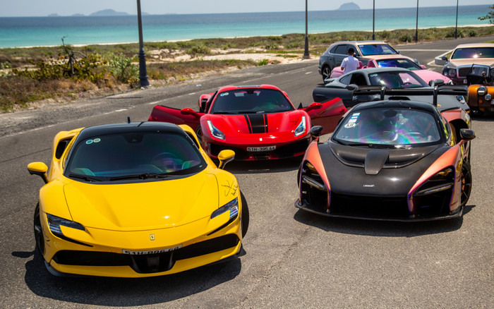 Dàn siêu xe 300 tỷ của Hoàng Kim Khánh khuấy động Nha Trang Ảnh 2