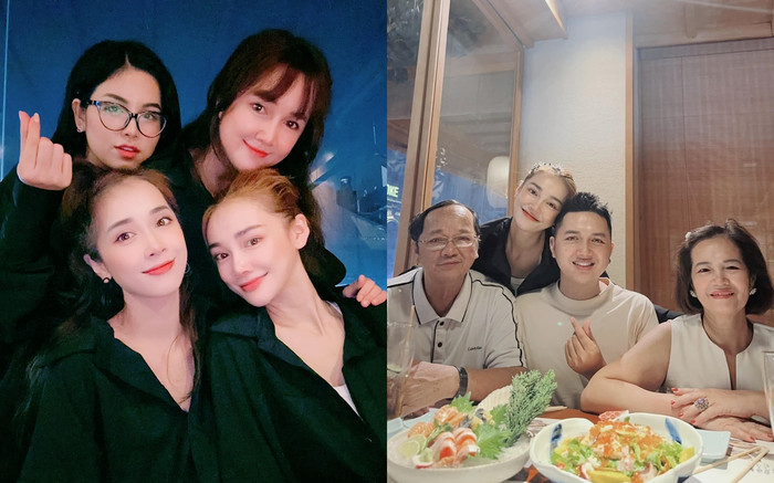 Nhã Phương khoe ảnh bên bố mẹ và chị em, đúng chuẩn 'nhà có 5 nàng tiên'! Ảnh 2