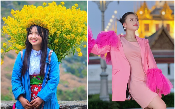 Cùng nổi lên như 'cô bé bán lê' ở Hà Giang, 'cô bé địu hoa cải' Phúng Phính giờ ra sao? Ảnh 2