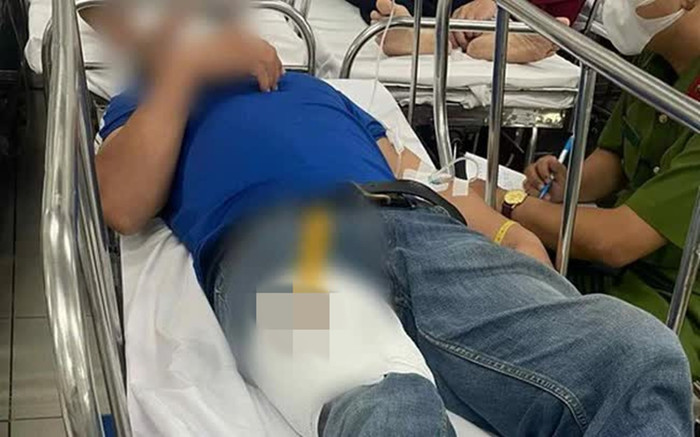 Lấy tiền của vợ đi trả nợ rồi tự đâm vào đùi để dàn cảnh bị cướp Ảnh 2