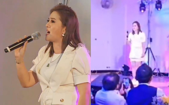 Hồng Loan đi diễn nhà hàng nước ngoài, giọng hát gây tranh cãi Ảnh 2