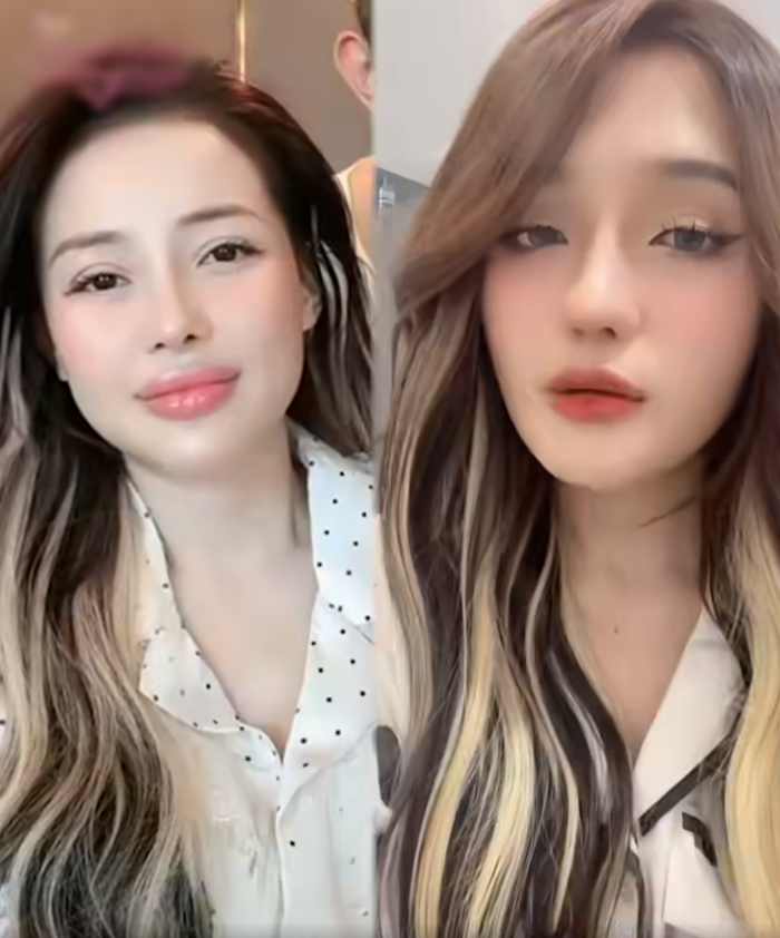 Phương Anh làm tóc giống chị gái Ngân 98