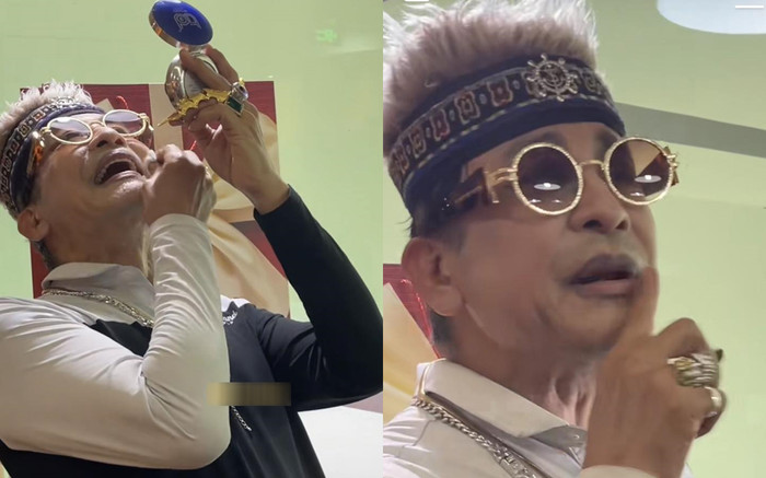 MC Thanh Bạch hiếm hoi lộ diện, trang điểm cầu kỳ với vẻ ngoài gây chú ý ở tuổi U70 Ảnh 2