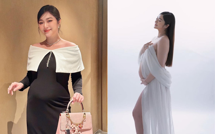 Nữ diễn viên Việt khoe bụng bầu to lớn cận ngày sinh, danh tính ông xã vẫn giấu kín Ảnh 2
