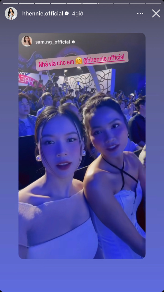 Hoa hậu H'Hen Niê vui vẻ 'xin vía' Sam để sớm kết hôn, có con. Ảnh: Instagram hhennie.offical