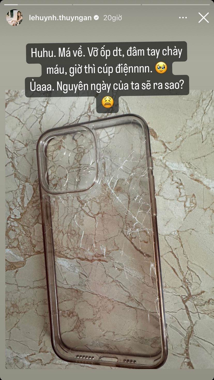 Sự cố của Thuý Ngân khiến nhiều khán giả không khỏi xót xa. Cô vẫn chăm chỉ đi làm ngay sau đó. Ảnh: Chụp màn hình