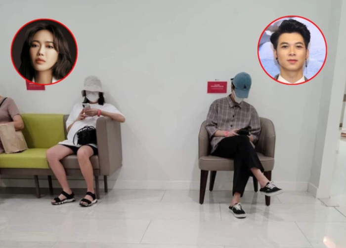 Hình ảnh được cho là Anh Tú đưa vợ đi khám thai.