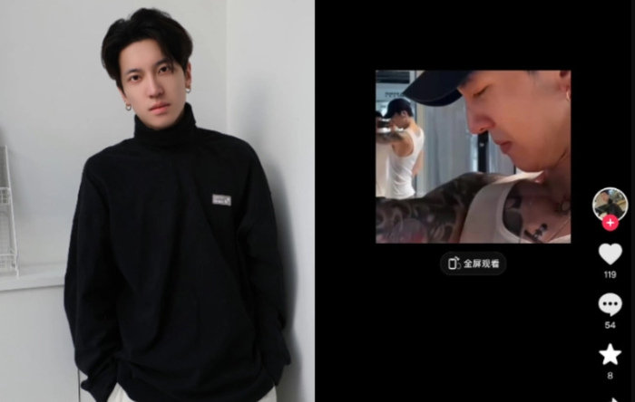 Hoàn Nhan Lạc Nhung đăng hình ảnh hình xăm của cơ thể để minh oan cho bản thân.