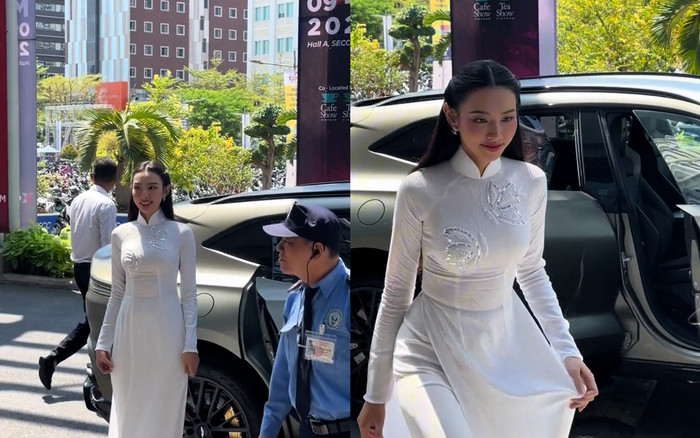 Hoa hậu Thùy Tiên được tháp tùng bằng xế hộp 22 tỷ khi tham dự sự kiện Ảnh 2