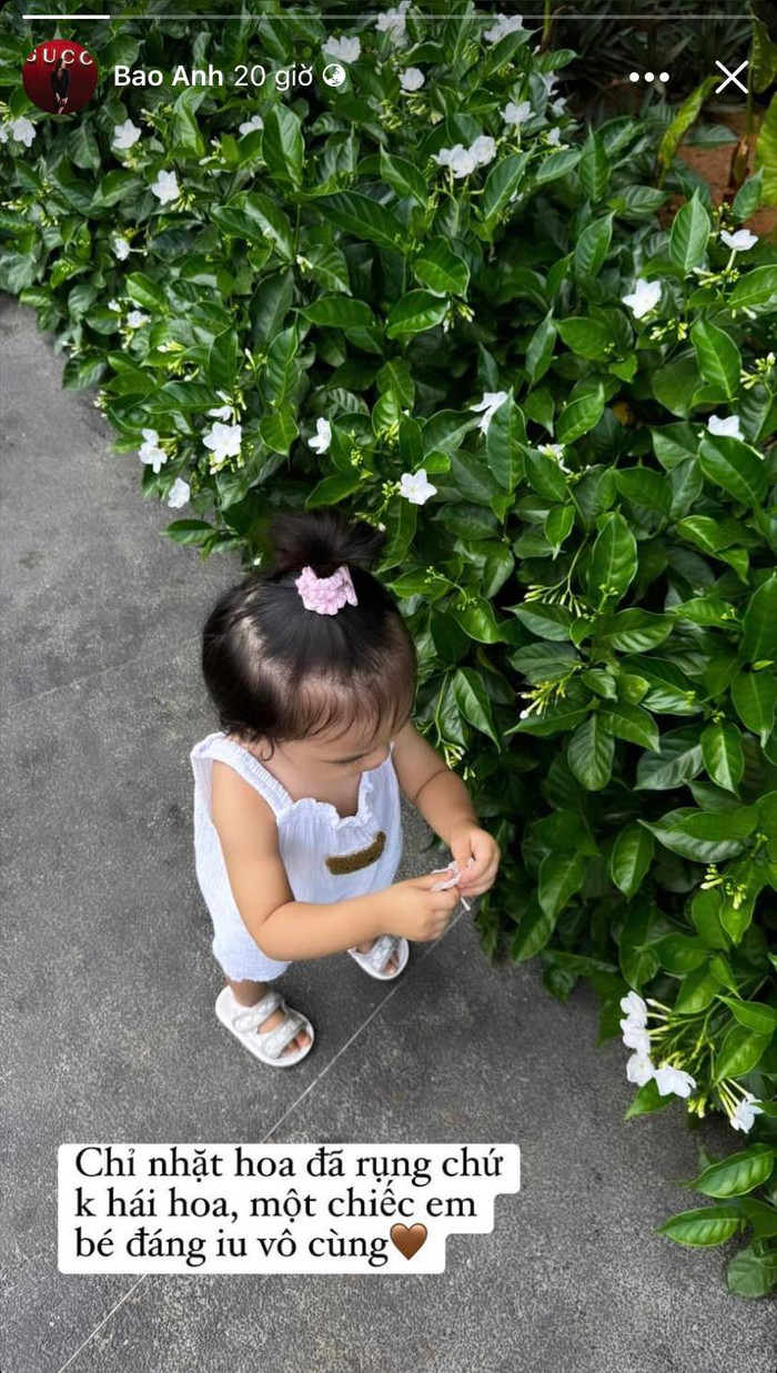 Hình ảnh mới nhất của con gái Bảo Anh. Ảnh: FBNV