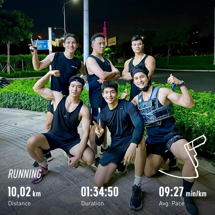 Hội bạn chạy bộ của Lâm Bảo Châu.