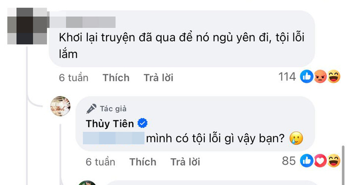 Cách đây 6 tuần, Thủy Tiên bất ngờ có động thái đáp trả antifan.