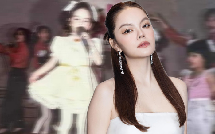 Khoe ảnh thời bé, Phạm Quỳnh Anh và ba con gái được thừa hưởng một chi tiết từ bố Ảnh 2