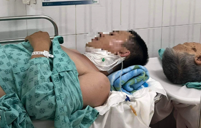Anh P. hiện đang điều trị tại bệnh viện.