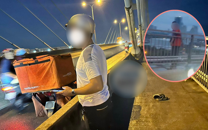 Vợ nghẹn ngào tiết lộ lý do shipper nhảy cầu Phú Mỹ tự tử, được cứu sống 'phút 90' Ảnh 2