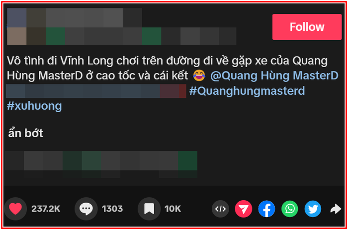 Khán giả bắt gặp xe Quang Hùng MasterD đang di chuyển trên đường, thái độ nam ca sĩ ra sao? Ảnh 1