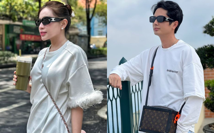 Huỳnh Phương và Khả Như bị soi hành động 'đánh dấu chủ quyền' khi diện mắt kính đôi. 