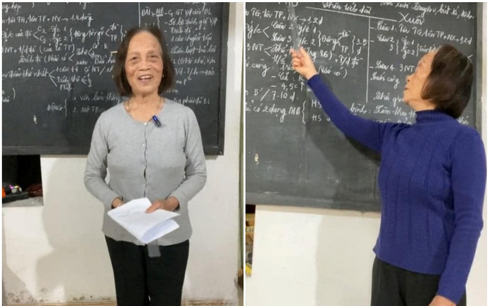 Cô giáo về hưu chơi TikTok cực chất, dạy Văn 'siêu đỉnh' khiến học sinh mê mẩn Ảnh 2