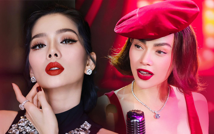 Lệ Quyên - Hồ Ngọc Hà và 'cuộc chiến' son đỏ: Ai đẹp nhất? Ảnh 2
