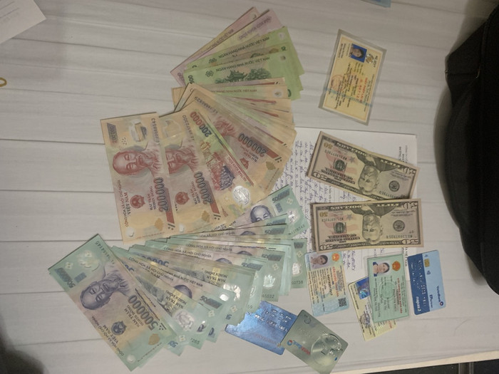 Số tài sản khách để quên trên tàu SE4.