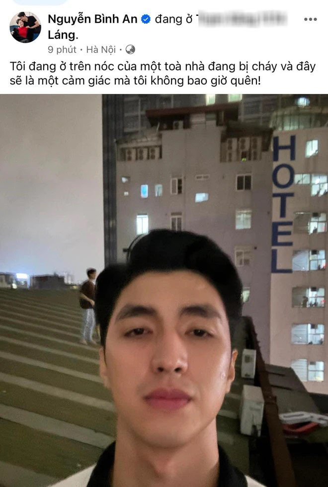 Bình An chia sẻ khoảnh khắc khó quên trong tối 17/5.