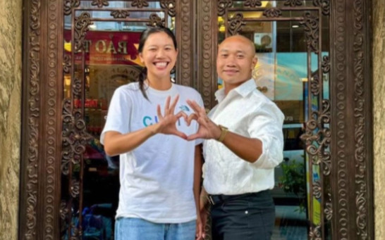 Ánh Viên gặp Bệu Bé Bỏng nhưng không bơi sông Hồng mà có hành động cực dễ thương Ảnh 2