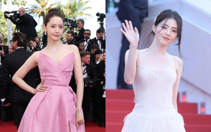 Thảm đỏ Cannes ngày 6: Han So Hee đẹp bất chấp sau ồn ào tình ái, Yoona trắng như tuyết Ảnh 2