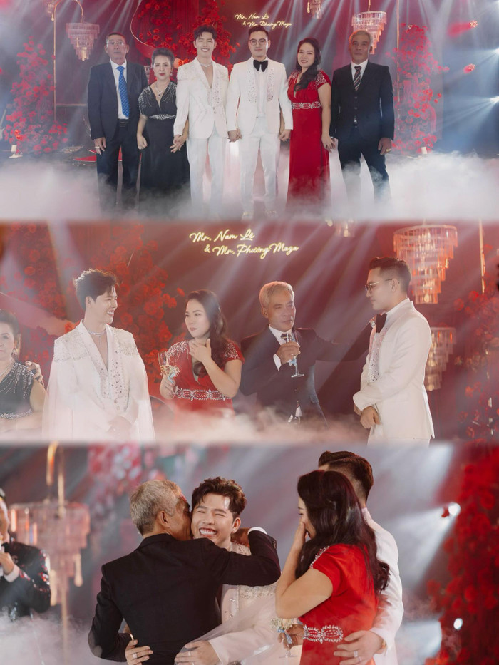 Cặp đôi nhận được sự chúc phúc của gia đình