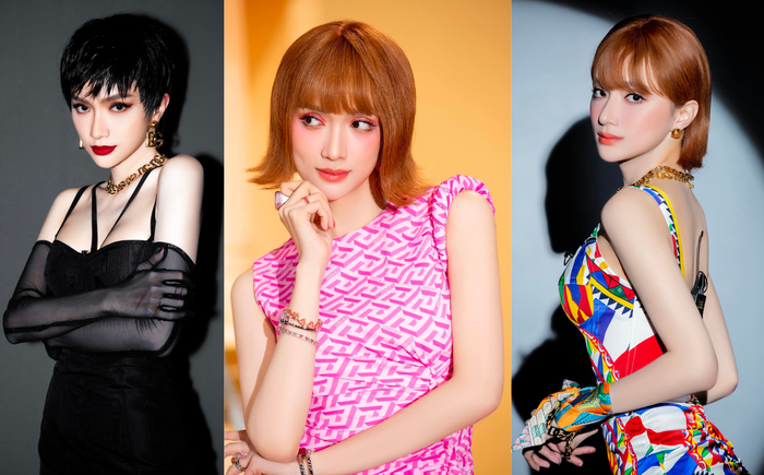 Hương Giang cũng nhiều lần bị tóc giả 'dìm hàng' nhan sắc.