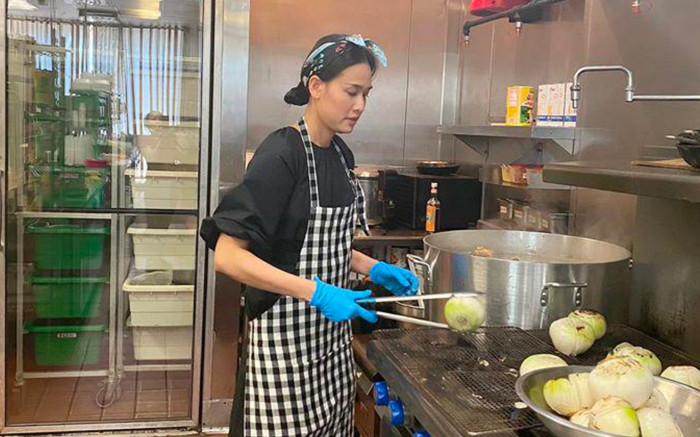 Hoa hậu Việt viên mãn hậu đổ vỡ, sống thư thái, khởi nghiệp bán phở tại Mỹ Ảnh 2