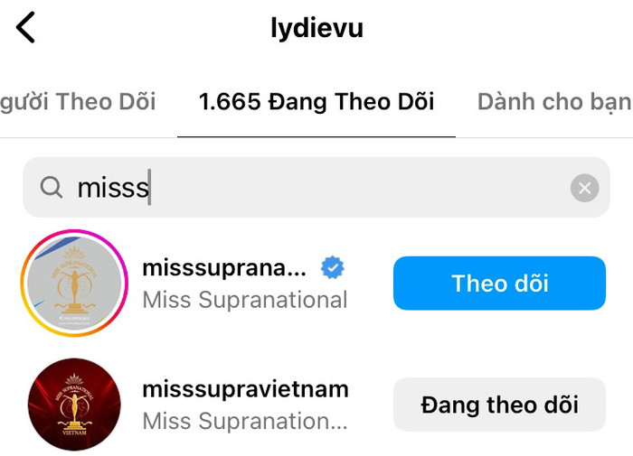 Lydie Vũ còn ấn nút theo dõi cuộc thi Miss Supranational Vietnam và Miss Supranational.