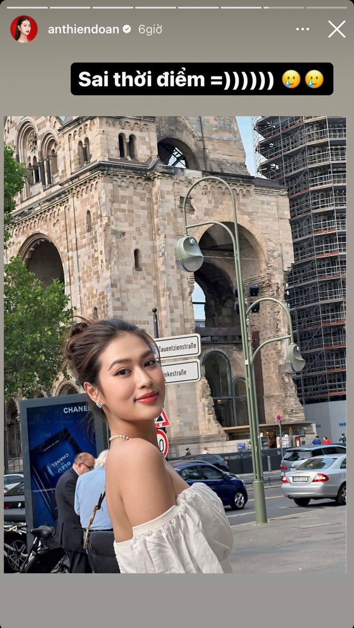 Hoa hậu Thiên Ân ngậm ngùi thừa nhận 'sai thời điểm' khi không thể gặp Kim Soo Hyun. Ảnh: Chụp màn hình