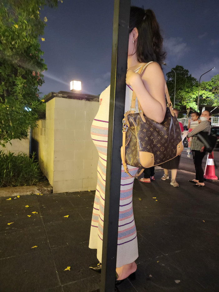 Võ Hạ Trâm đeo túi hàng hiệu được dùng trong nhiều năm.